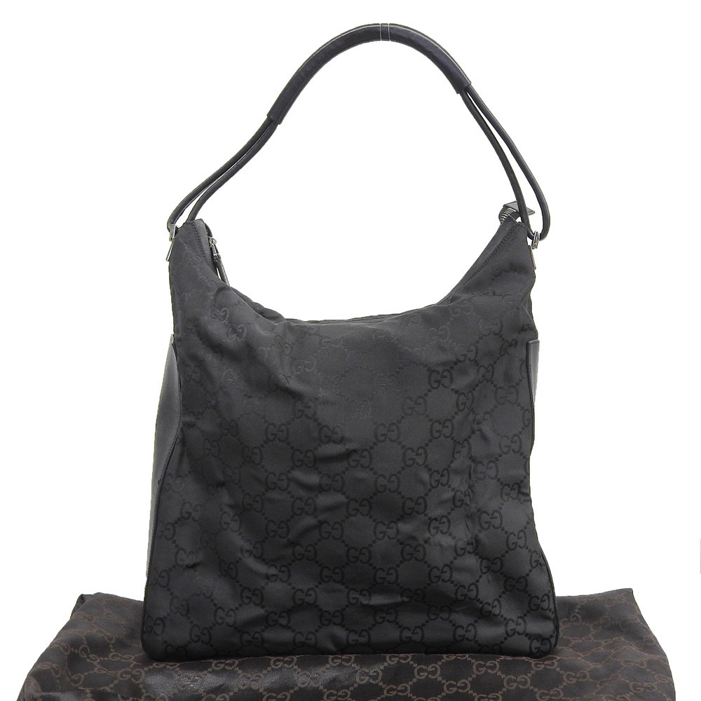 Gucci GG Hobo Bag Leather Black